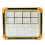 Portable LED Floodlight with Magnetic Suction, Solar Rechargeable Emergency Worklight with Adjustable Lighting, Power Bank Function, Battery 4
