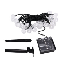 Solar String Lights Outdoor 21Ft Warm LED Decorative Lights With 30LEDs Solar Powered Rechargeable Battery Operated Waterproof For Yard Lawn And Garde