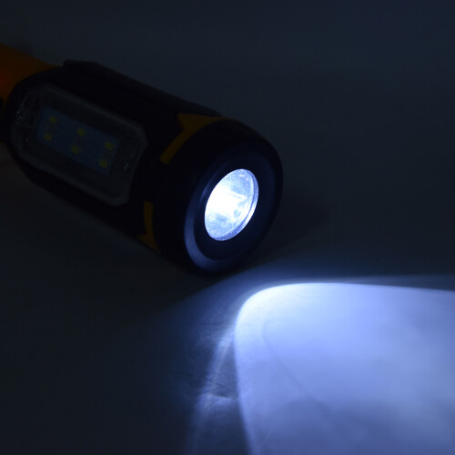 Portable Work Light with Hook Design, Foldable Work Light with Multiple Lighting Modes, Rechargeable LED Work Light with Magnetic Bottom, USB 2