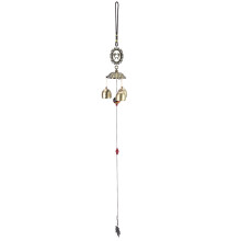 Metal Garden Bells Lucky Wind Chimes Feng Shui Wind Bell Copper Alloy Ornament with Sweet Melody Suitable for Room Window Yard Decoration