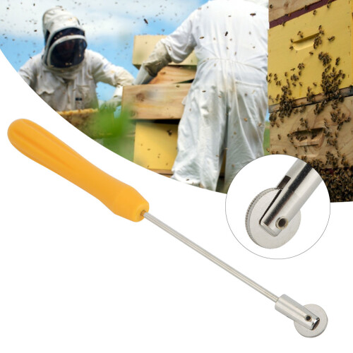 Beekeeping Wire Embedder For Hive Management Tools Durable Galvanized Iron Frame Wiring Tool Portable Efficient Beehive Roller Essential Supplies For 1