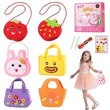 Sew your own bag set, tote bag craft kit for kids Handmade bag craft