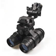 Airsoft Tactical PVS15 Night Vision Goggles Dummy Binoculars with Helmet Mount No Function NVG Model for Tactical Decoration and Props Black