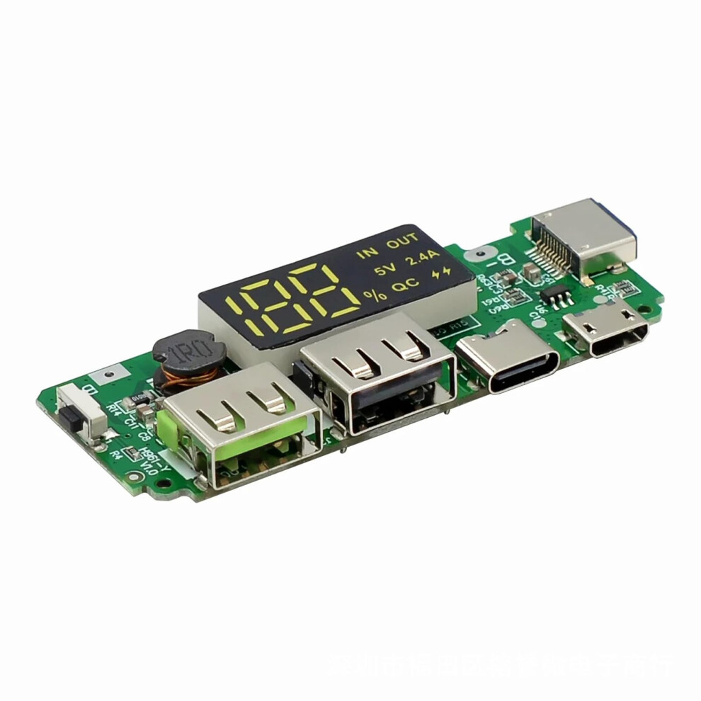18650 Charging Board Dual Usb Output Power Module 5V 2.4A/2A/1A With Overcharge And Shortcircuit Protection Ref: 2006 9412369162441