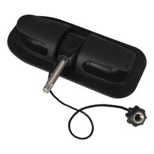 Paddle Holder for Canoes and Kayaks, PVC, Black, Fits Inflatable Boats and Oars