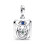 Me 792807C01 Tarot Card Locket, Silver, Tarot 1