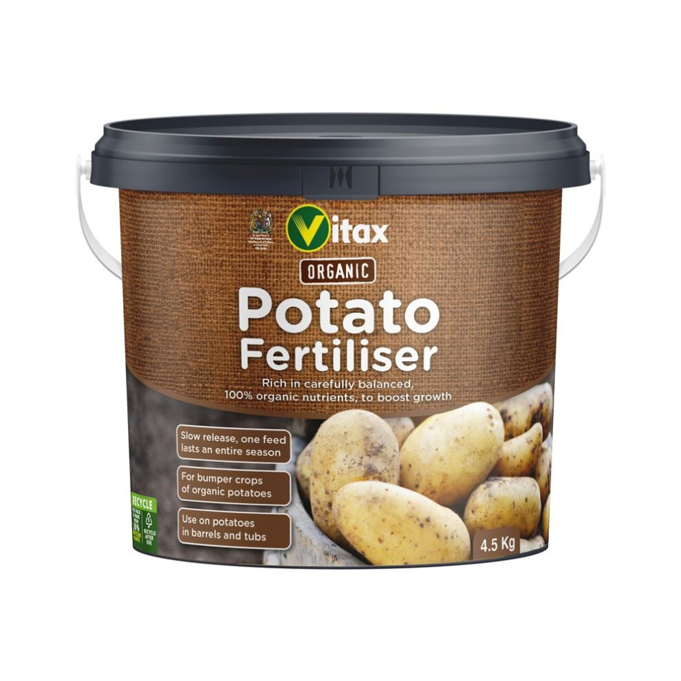 Vitax Ltd 6Pf45 Organic Potato Fertiliser 4.5Kg Tub