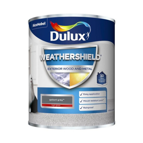 Dulux Dulux Weather Shield Exterior Gloss Gallant Grey 750ml 1