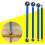 Practical sealing tool for concrete, double steel, pressed, tile joints, joint sealing tool,  rod Ref: 6390 2