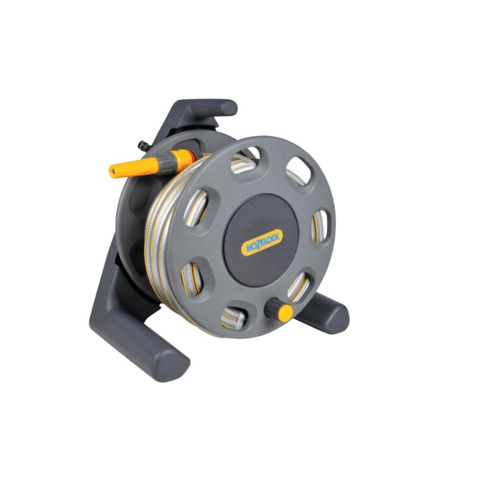 Hozelock 2412 Compact Hose Reel 30M + 25 Metres Of 12.5Mm Hose