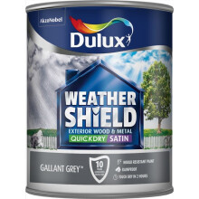 Dulux Weathershield Exterior Satin Gallant Grey 750ml