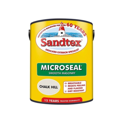 Sandtex Sandtex Microseal Smooth Masonry Chalk Hill 5L 2