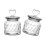 Paar Decoratieve Hart Top Glazige Potten 650 ml Verticale-B 1
