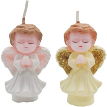 Elegant Angels Figurines, Resin Cake Topper For Birthday Wedding Table Decor, Handcrafted Home Office Decoration, Set Of 2 Pcs
