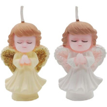 Enchanting Angels Figurines, Resin Cake Topper For DIY Decoration, Creative Birthday Wedding Decor, 2 Pieces