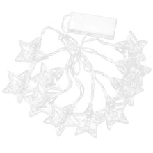Luminous Legends: Timer Function Star String Lights, Battery Operated, Waterproof, Remote Control, For Diverse Indoor Outdoor Decoration, Warm White,