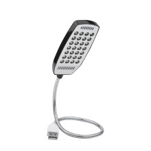 Lampa Deisce Solúbtha LED, Oiriúnach do Shoilsiú Ríomhaire Glúine sa Dorchadas, Dearadh Muineál Gé Solúbtha Inchoigeartaithe, Tomhaltas