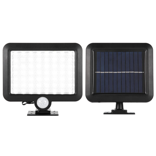 Outdoor Security Lighting, Solar-Powered PIR Motion Sensor Light With Adjustable Solar Panel For Enhanced Energy Efficiency And Flexibility, Super