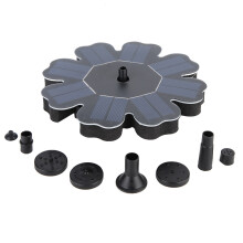 Solar-Powered Oasis, Water Feature Enhancement For Garden Decor And Aquatic Life Support