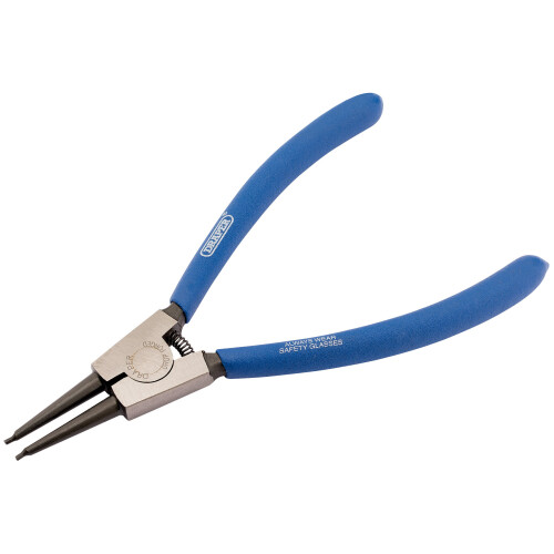 Draper Straight Tip External Circlip Pliers, 180mm