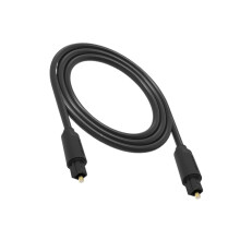 1.5M Optical Fiber Audio Cable Digital Speaker Power Amplifier Wire With Plated Connectors Black