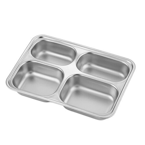 Assiette de service pratique en acier-Petit Quatre G.rid