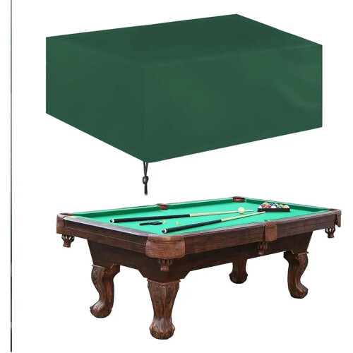 Pool Table Cover 7Foot Billiard Table Dustproof Outdoor With Drawstring Solid Black 1