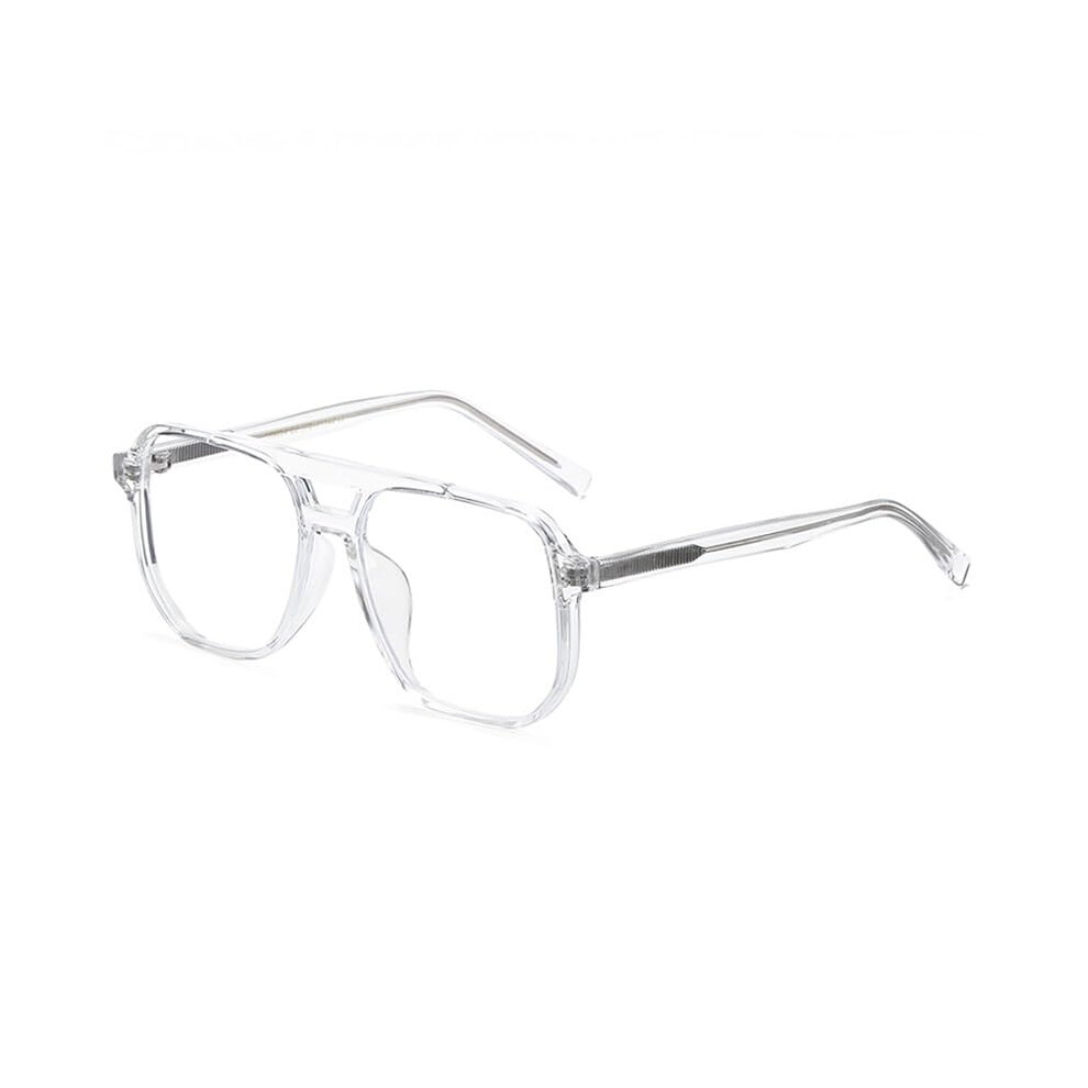 Blue/Light/Gray Oversized Anti Eyestrain Reading Glasses Anti Computer Readers Aviator Style +350 Mirror Lens Eyeglasses