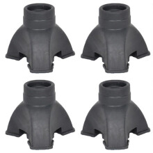 Trekking Pole Tips 4PCS Rubber and Stainless Steel Hiking Accessories for Enhanced Stability and Safety