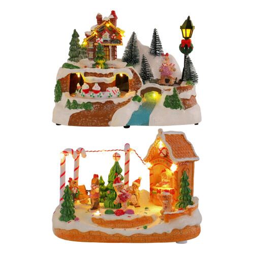 Figurines de collection, décoration de noël, maisons de-UN 1