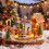 Figurines de collection, décoration de noël, maisons de-UN 7