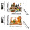 Figurines de collection, décoration de noël, maisons de-UN 4