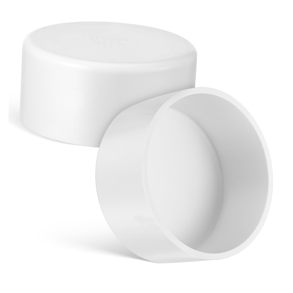 Pvc Pipe End Caps 2Pcs Set For Leak Prevention, Easy Installation, Versatile Socket Drain Cap For Household And Industrial Use 9365049919043