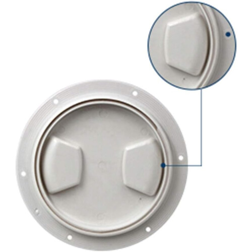 5 Inch White Inspection Lid Diameter 172 mm Plastic 2