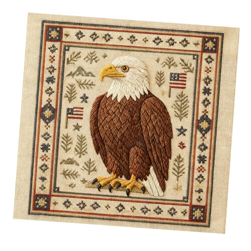 Realistic Bird Pattern Crosses Stitching Craft Set Home Art-C