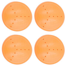 4Pcs Anti Friction Rubber Leg Guards For Sewing Machine-Orange