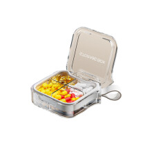 Conteneur de stockage hebdomadaire de-4 Blanc translucide