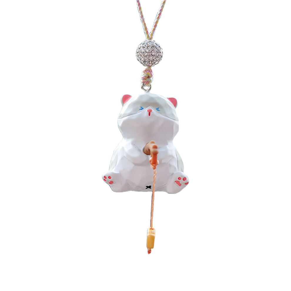 Car Rearview Mirror Pendant Hanging Accessories Fishing Cats-2 7704000649216