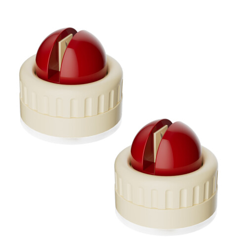 Efficient Spherical Suction Sharpener For Kitchen Blade And-Red