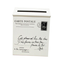Box Wall Mounted Letter Boxes Envelope Holder Antique Mail Organiser Vintage Home Decor