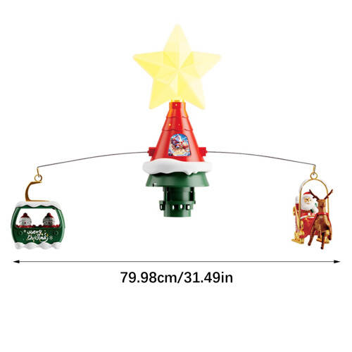Dynamische kerstman-bobslee met obstakeldetectie Kerstboomleider 2