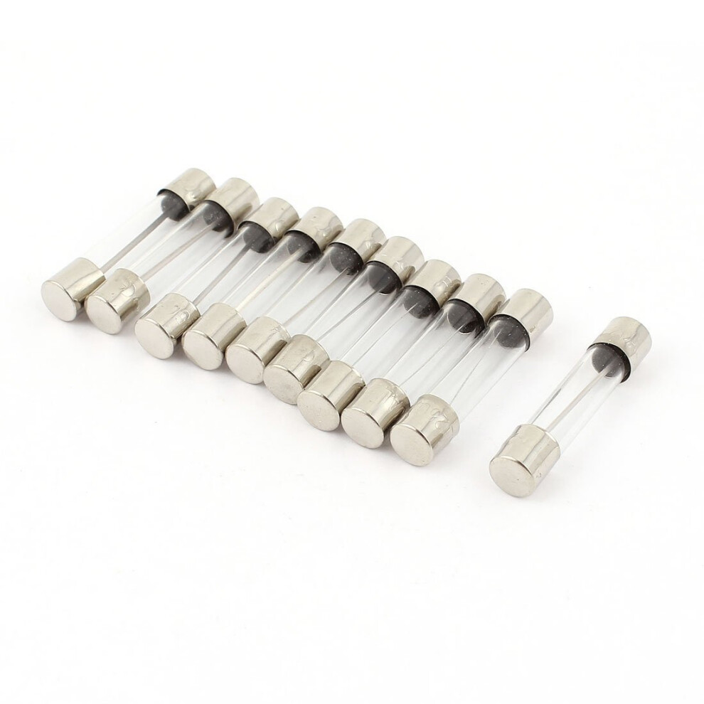 Sourcingmap 10 Pcs 250V 20A Fast Blow Glass Fuses Tubes 6Mm X 30Mm 9412369166609