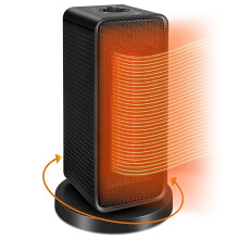 Tragbarer Heizlüfter mit leiser Oszillationsfunktion, 1500 W PTC-Keramikheizung für sofortige Gemütlichkeit, intelligenter Timer und ECO-Modus