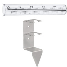 Rain Gauge Replacement Tubes 12cm Dual Scale Weather Resistant for Outdoor Agriculture Use
