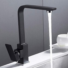 Solid Brass Materials Faucet, 360 Degree Swivel Enhances Flexibility, Modern Single Handle Offers Stylish Simplicity
