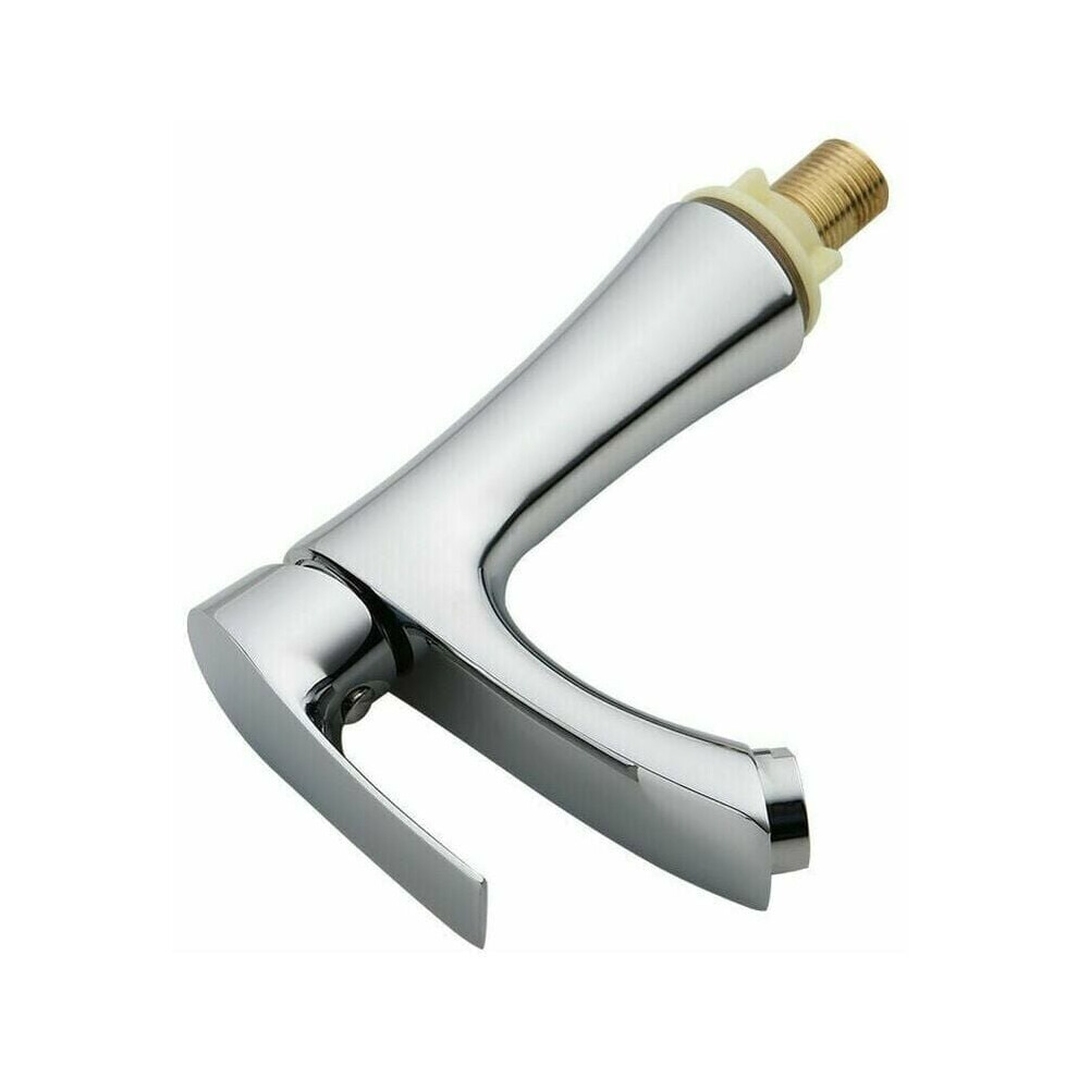 Contemporary Bathroom Faucet, Single Cold Tap With Self Closing And Water Saving, Ideal For Any Sink And Vanity (Drip-Free Operation, Time Delay) 9148971038354