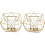 Modern Chic Tea Light Holder, Geometric Design For Windproof Outdoor Use 1