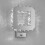 Dimmable Crystal LED Ceiling Light, Square Chandeliers with Integrated LED Light Source, Quality K9 Crystals Flush Mount Ceiling Light for Corridors 1