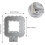 Dimmable Crystal LED Ceiling Light, Square Chandeliers with Integrated LED Light Source, Quality K9 Crystals Flush Mount Ceiling Light for Corridors 5