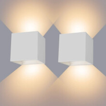 Luminária externa moderna, arandela à prova d'água IP65 para jardins e pátios, exterior em alumínio com venezianas ajustáveis, eficiente em